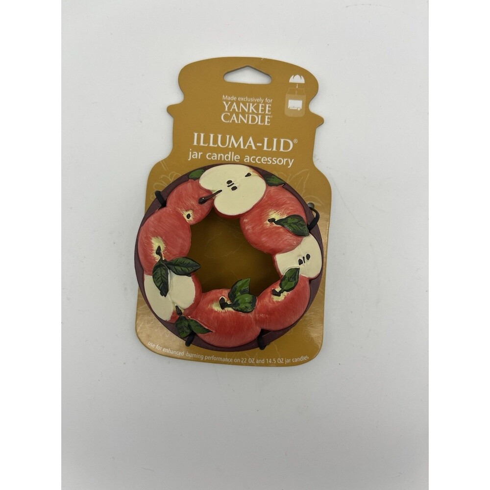 Yankee Candle Illuma-Lid Metal Apple Jar Candle Topper Decorative Accessory